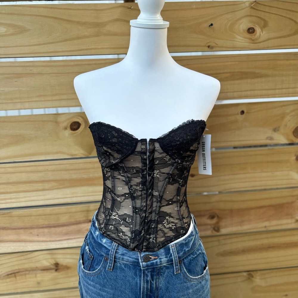 Urban Outfitters Lace Bustier Floral Corset